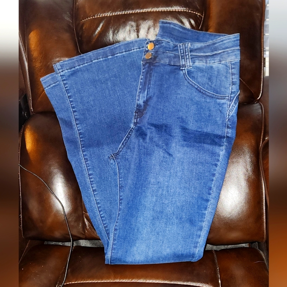 Flamingo Flare Jeans Navy Blue